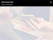 Tablet Screenshot of mehrshahr.net